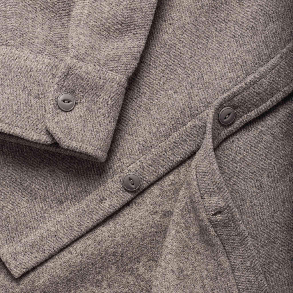 The Maritime Shirt Jacket in Heather Ash Wave