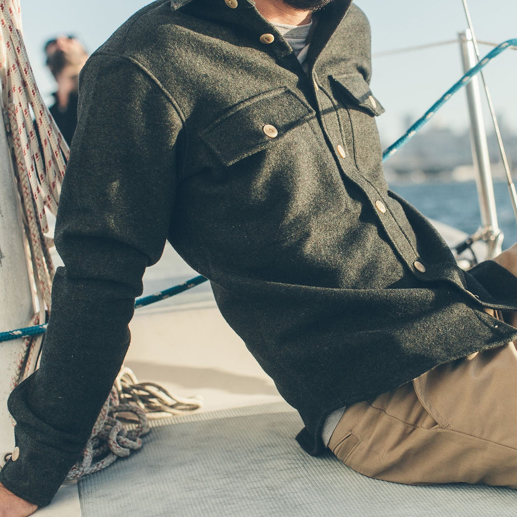 Moss Donegal Wool Shirt Jacket Z918922