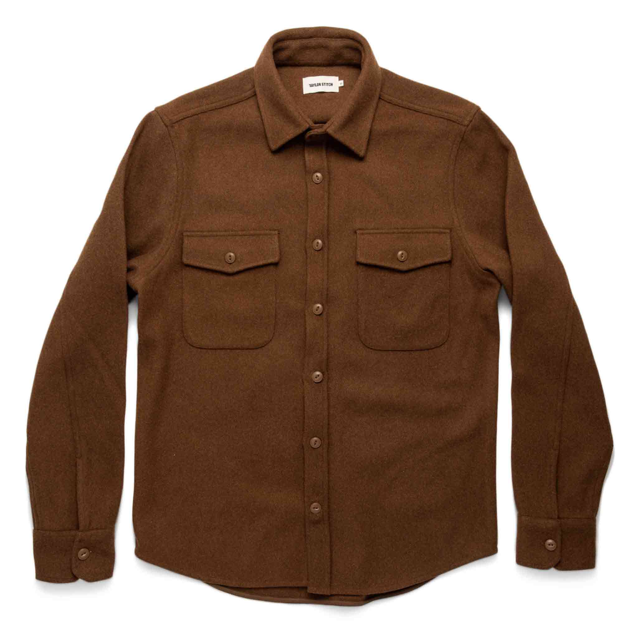 The Maritime Shirt Jacket in Rust