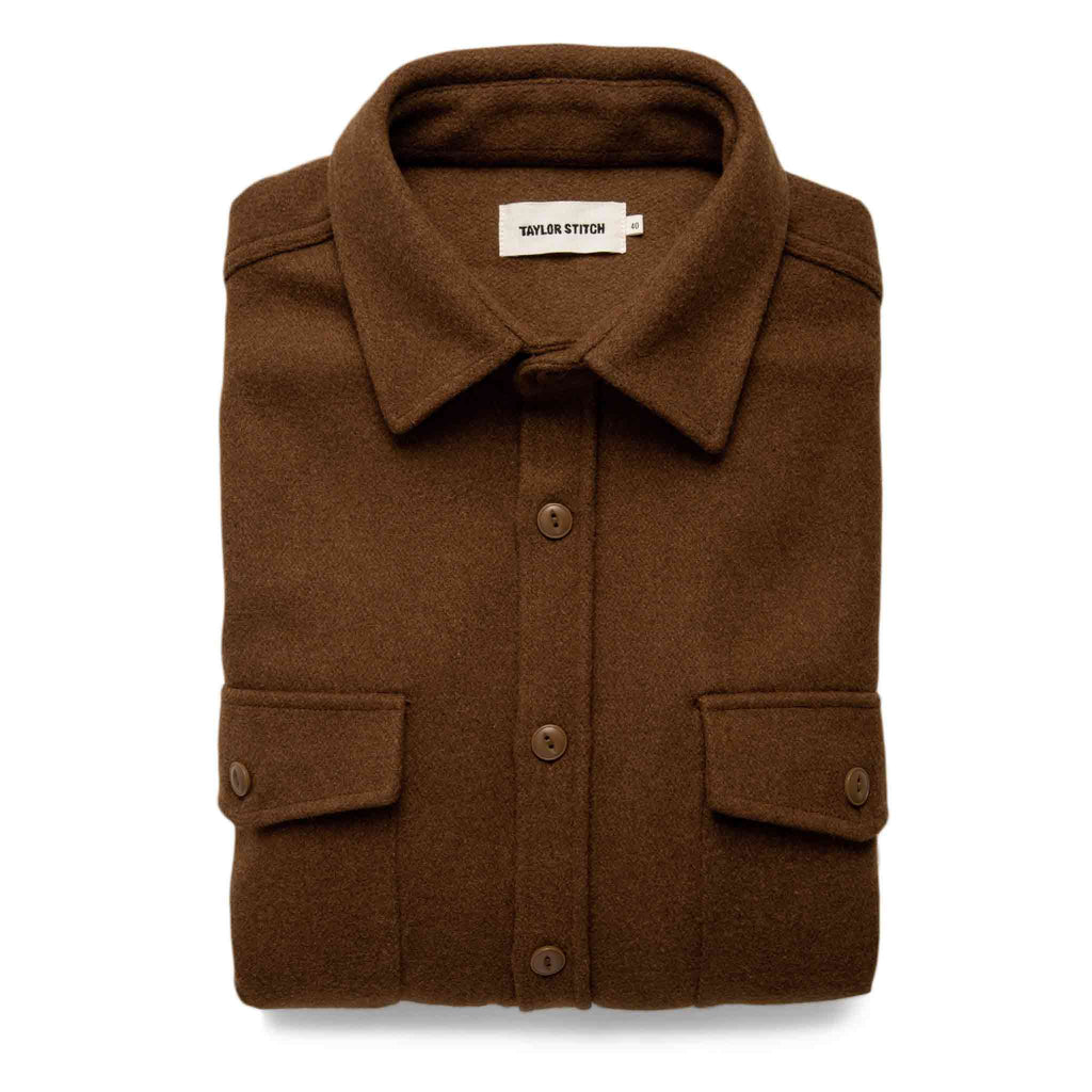 The Maritime Shirt Jacket in Rust