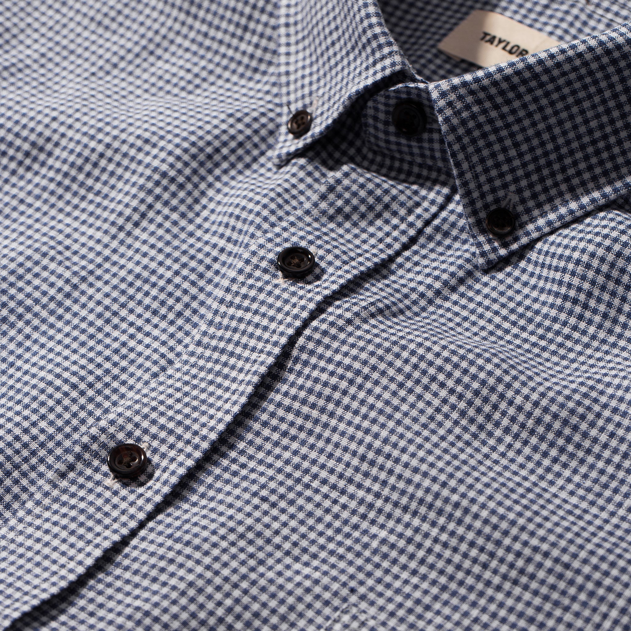 Navy Mini Gingham Linen Jack N71994