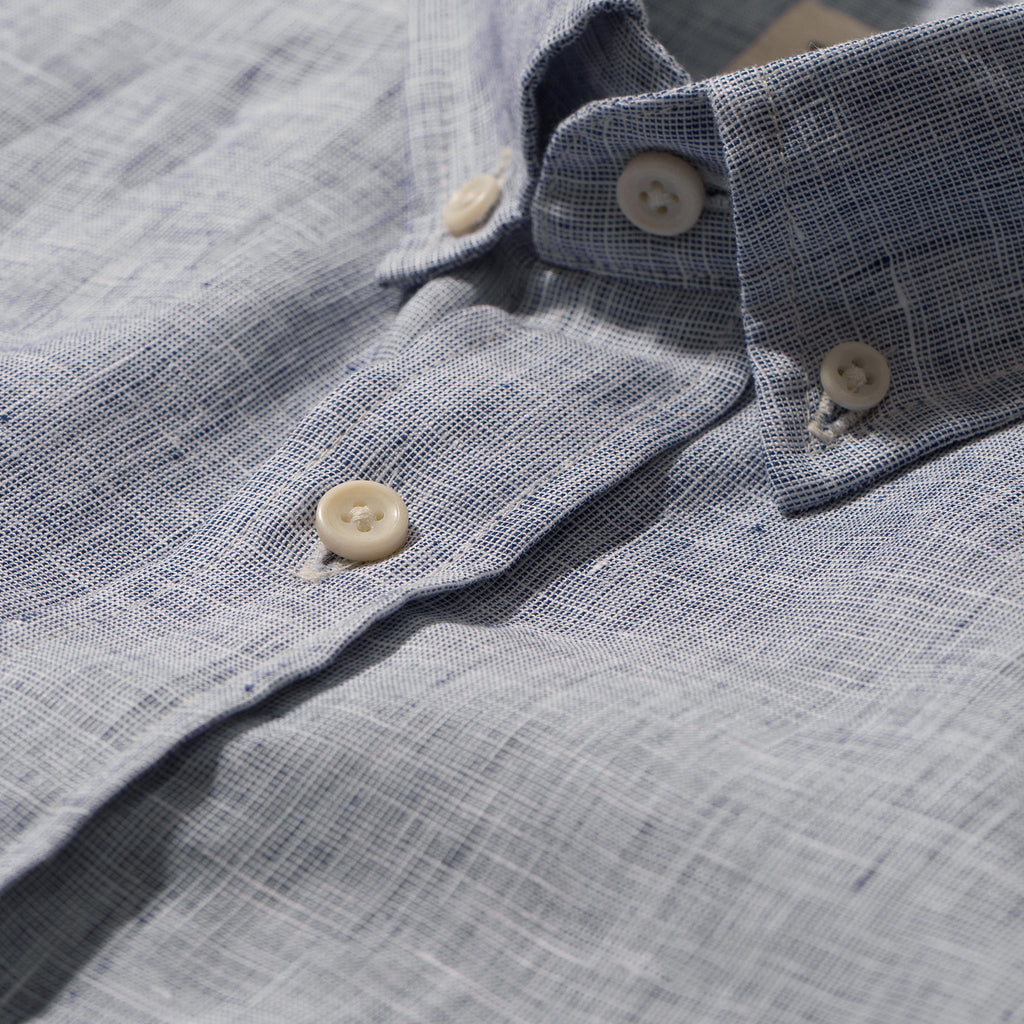 The Jack in Navy Pin Dot Linen