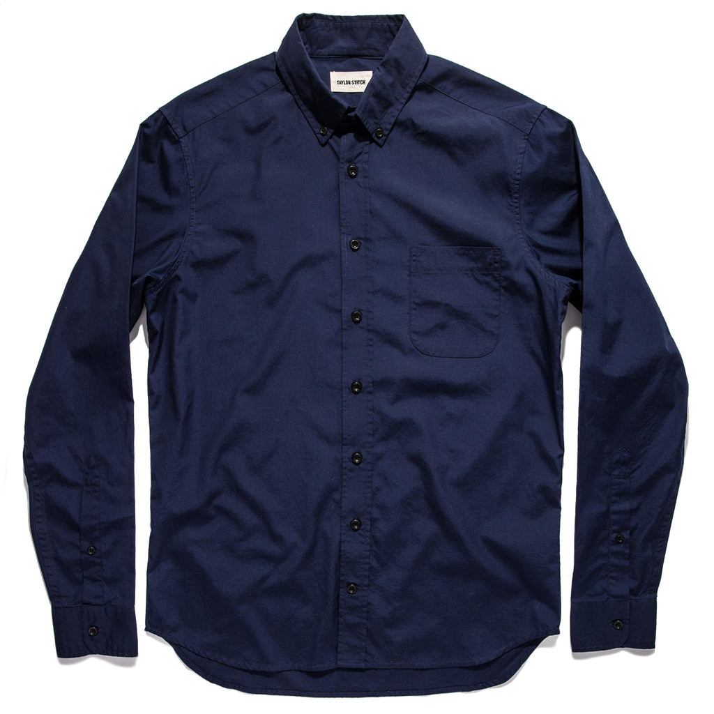 Jacket in Washed Navy Poplin H899