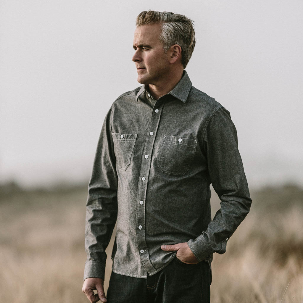 The California in Charcoal Everyday Chambray