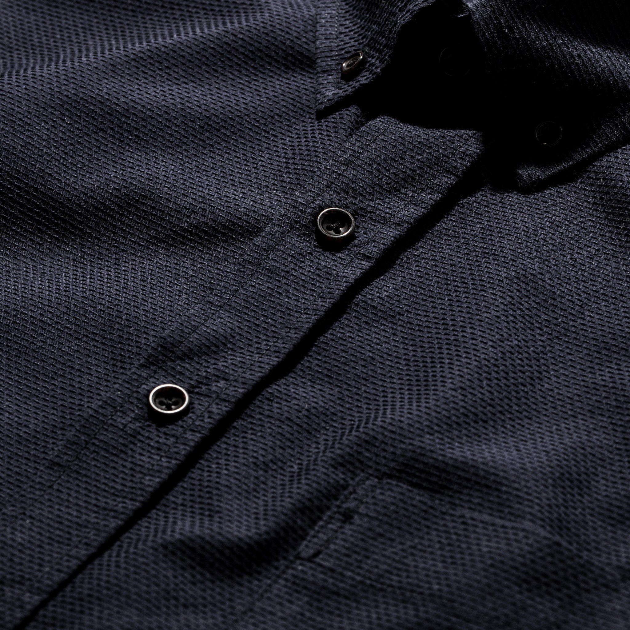 The Short Sleeve Jack in Indigo Dobby