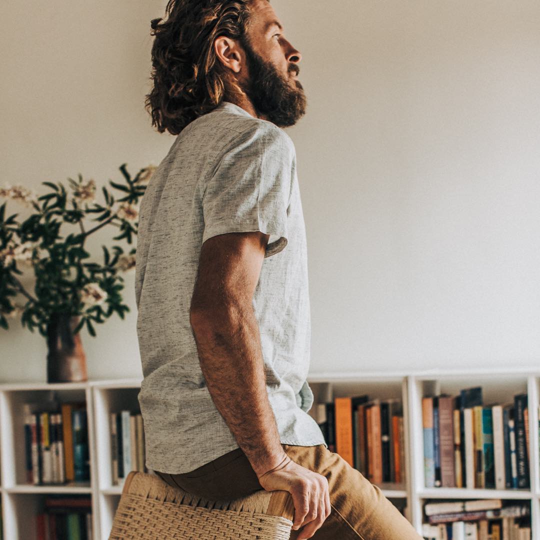 The Short Sleeve Bandit in Heather Grey