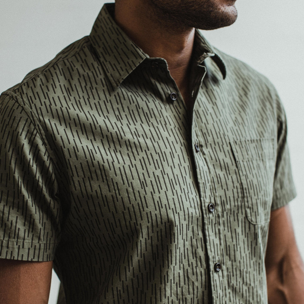 The Short Sleeve California in Rain Drop Camo