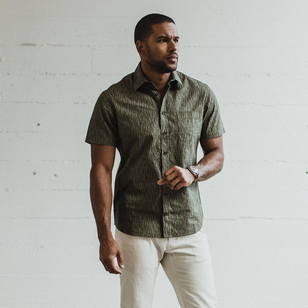 The Short Sleeve California in Rain Drop Camo