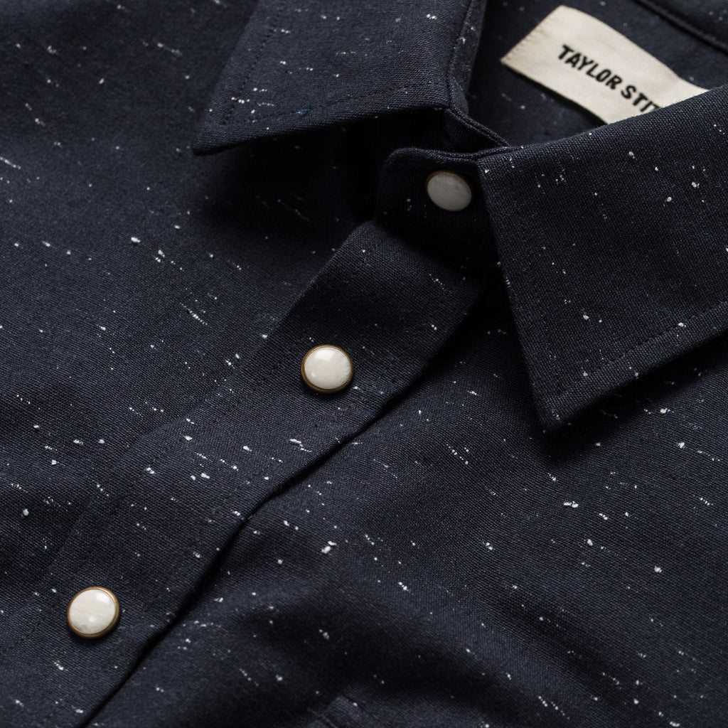 Navy Nep Twill Shirt B626383