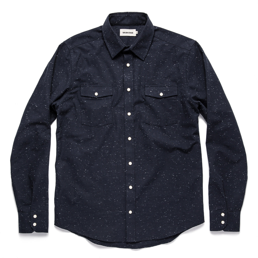 Navy Nep Twill Shirt B626383