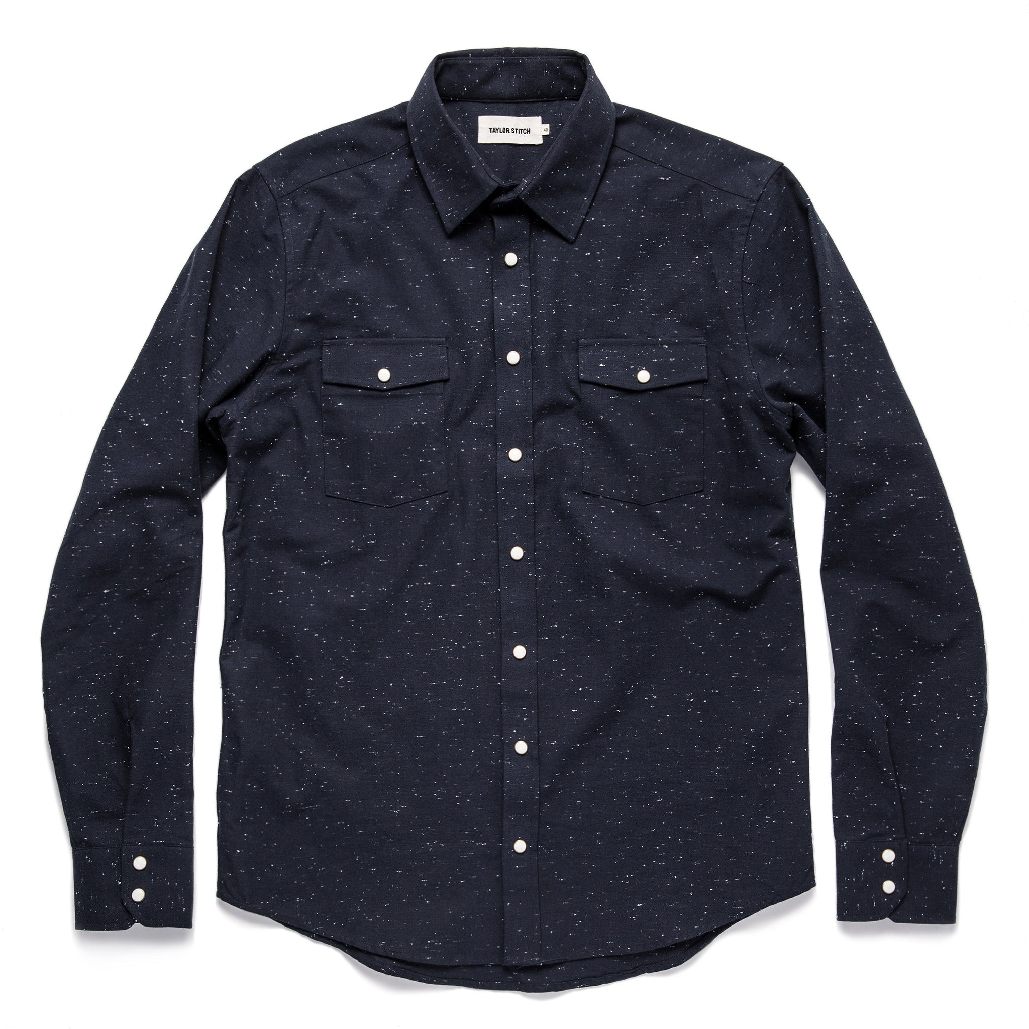 Navy Nep Twill Shirt B626383