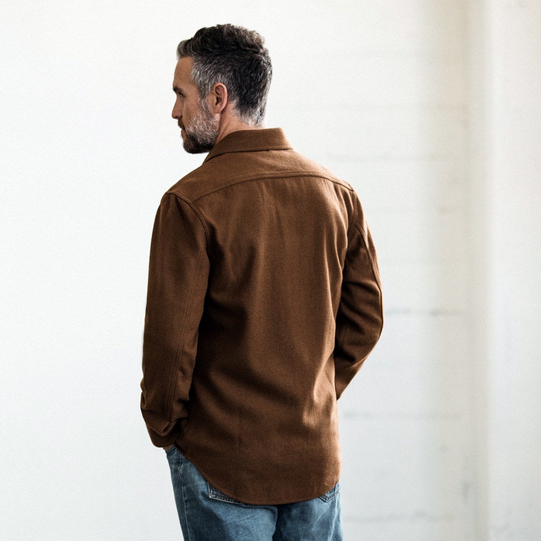 The Maritime Shirt Jacket in Rust