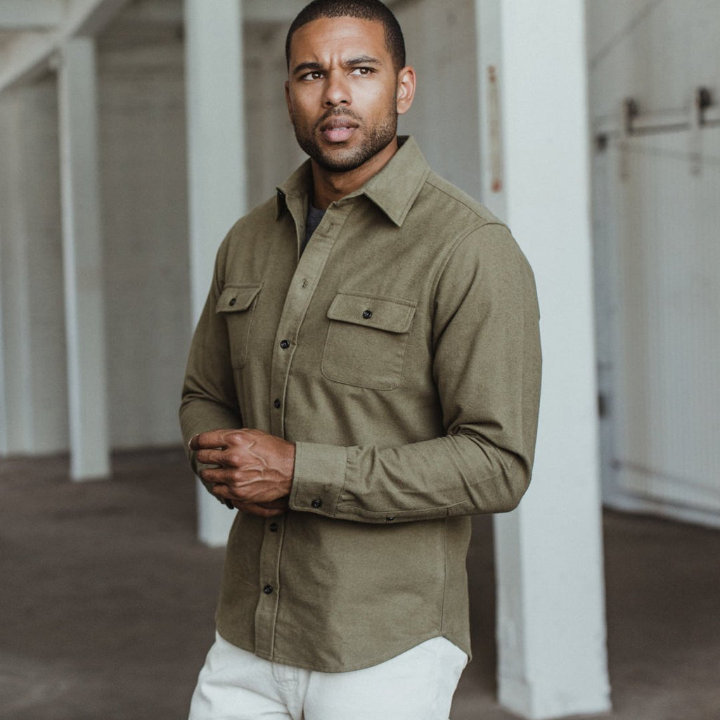 The Yosemite Shirt in Dusty Army