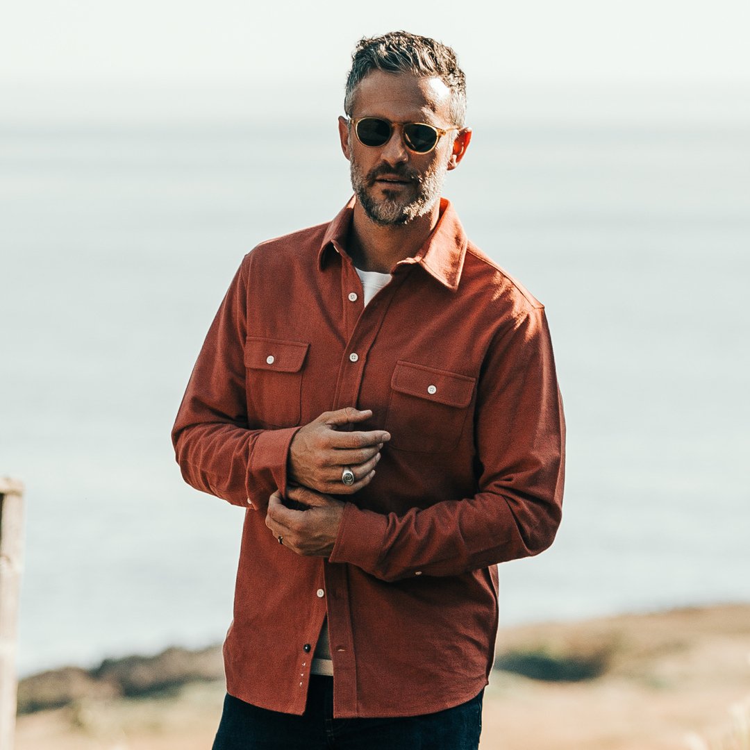 The Yosemite Shirt in Dusty Red