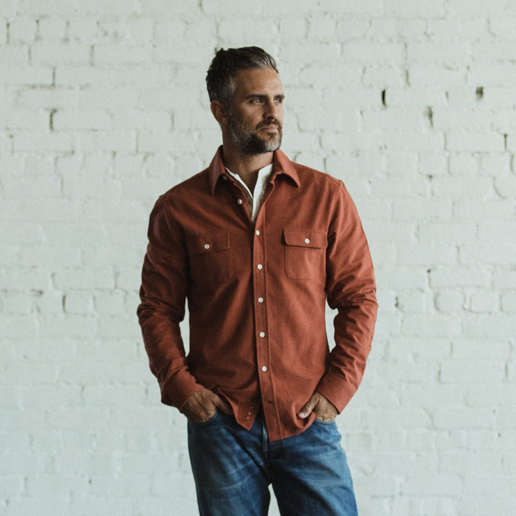 The Yosemite Shirt in Dusty Red