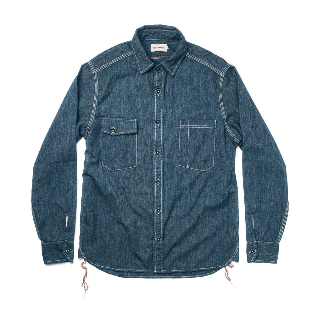 Indigo Salt & Pepper Chambray Utility Shirt U99612