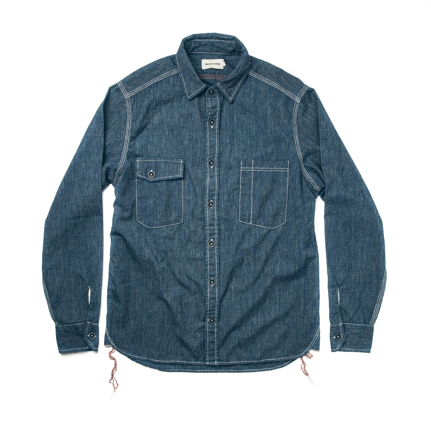 Indigo Salt & Pepper Chambray Utility Shirt U99612