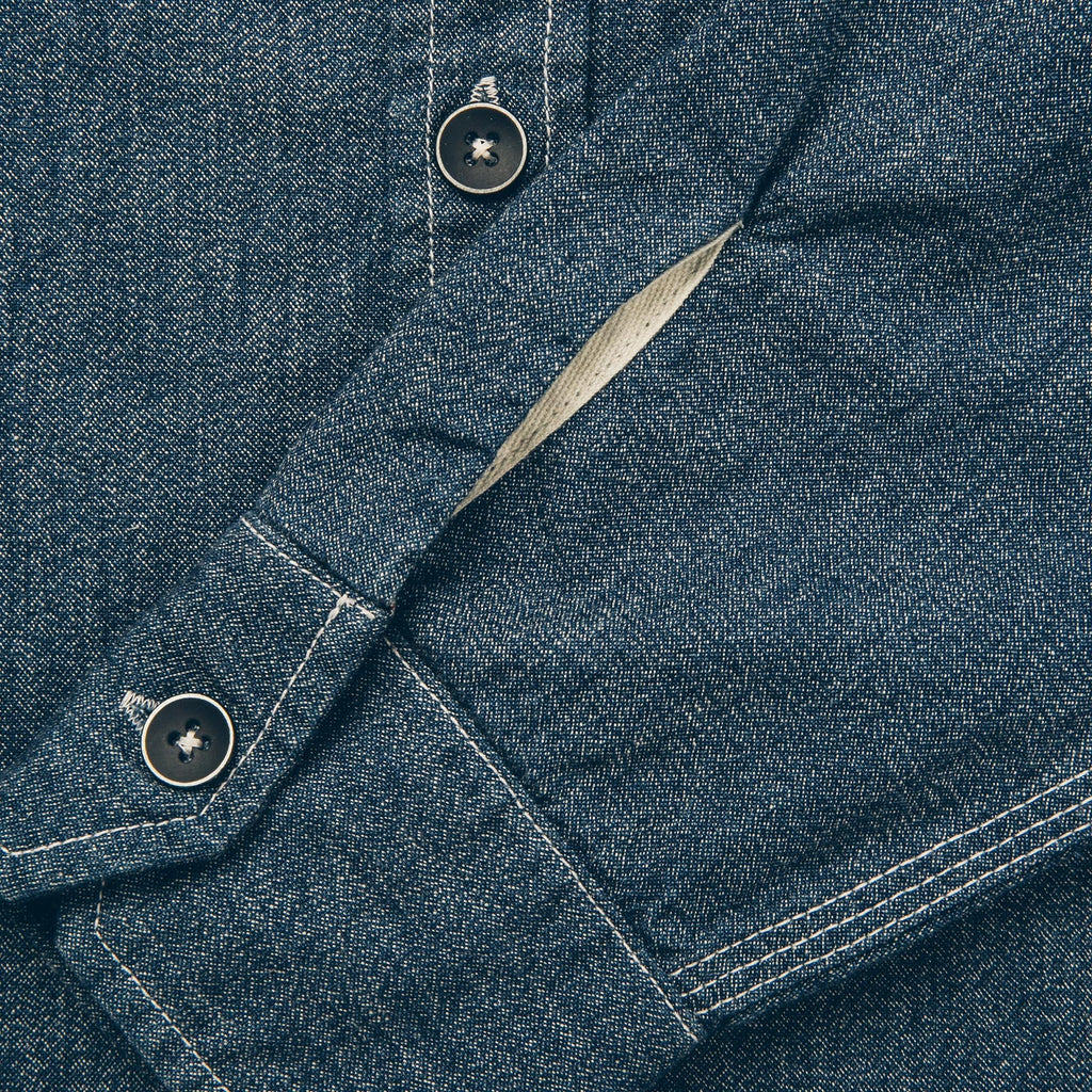 Indigo Salt & Pepper Chambray Utility Shirt U99612
