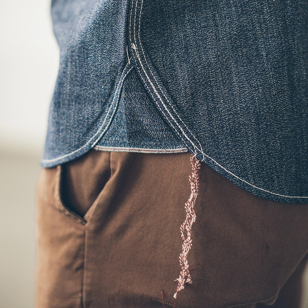 Indigo Salt & Pepper Chambray Utility Shirt U99612