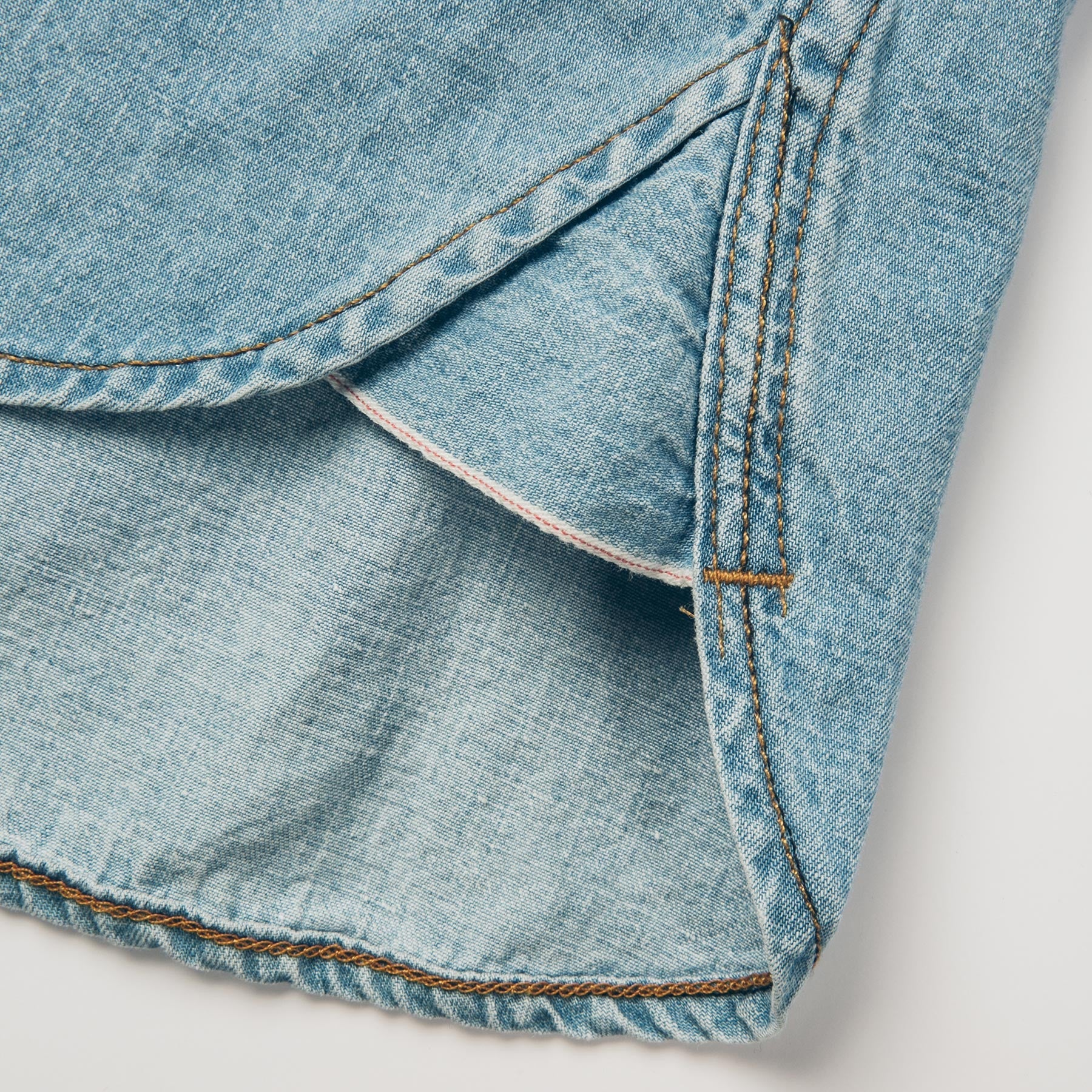 Washed Indigo Western Shirt W813285