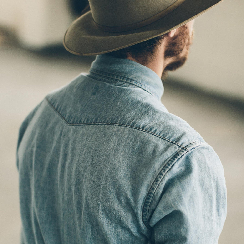 Washed Indigo Western Shirt W813285