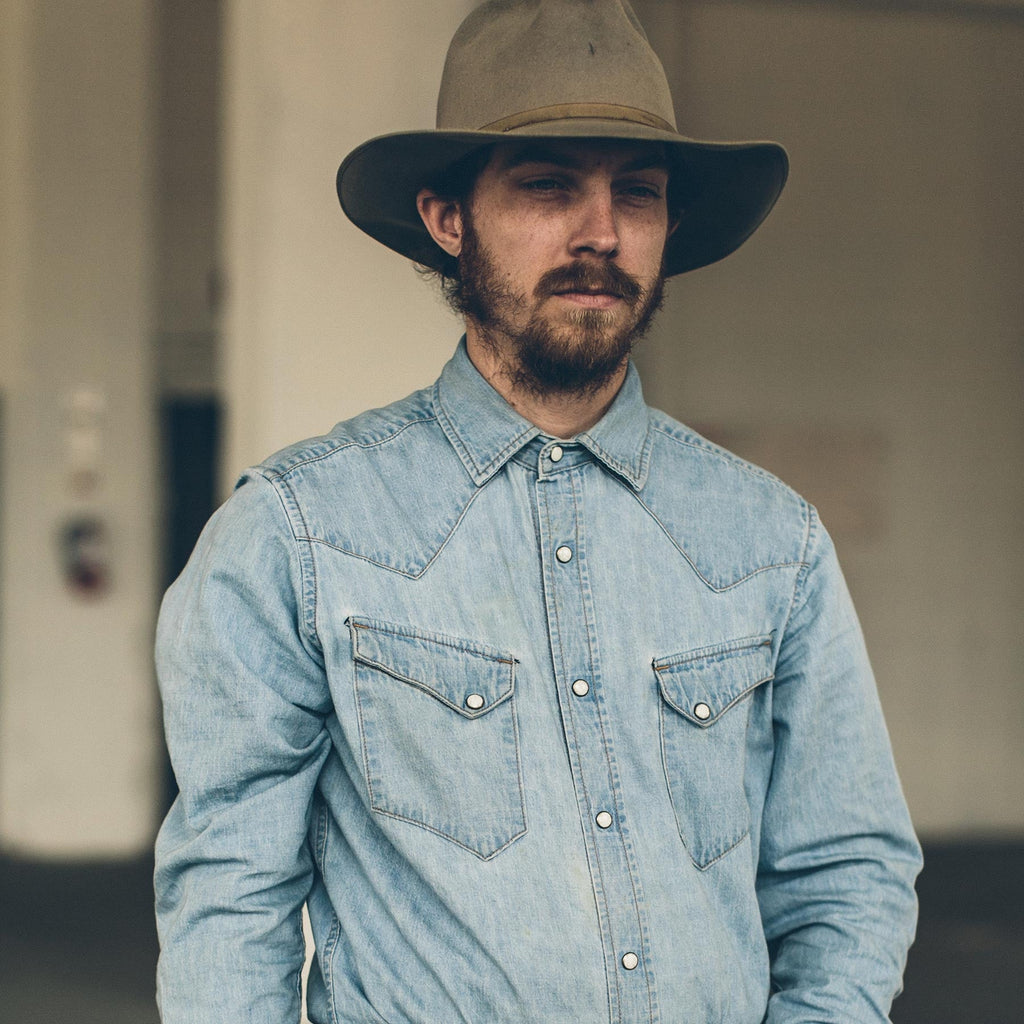 Washed Indigo Western Shirt W813285