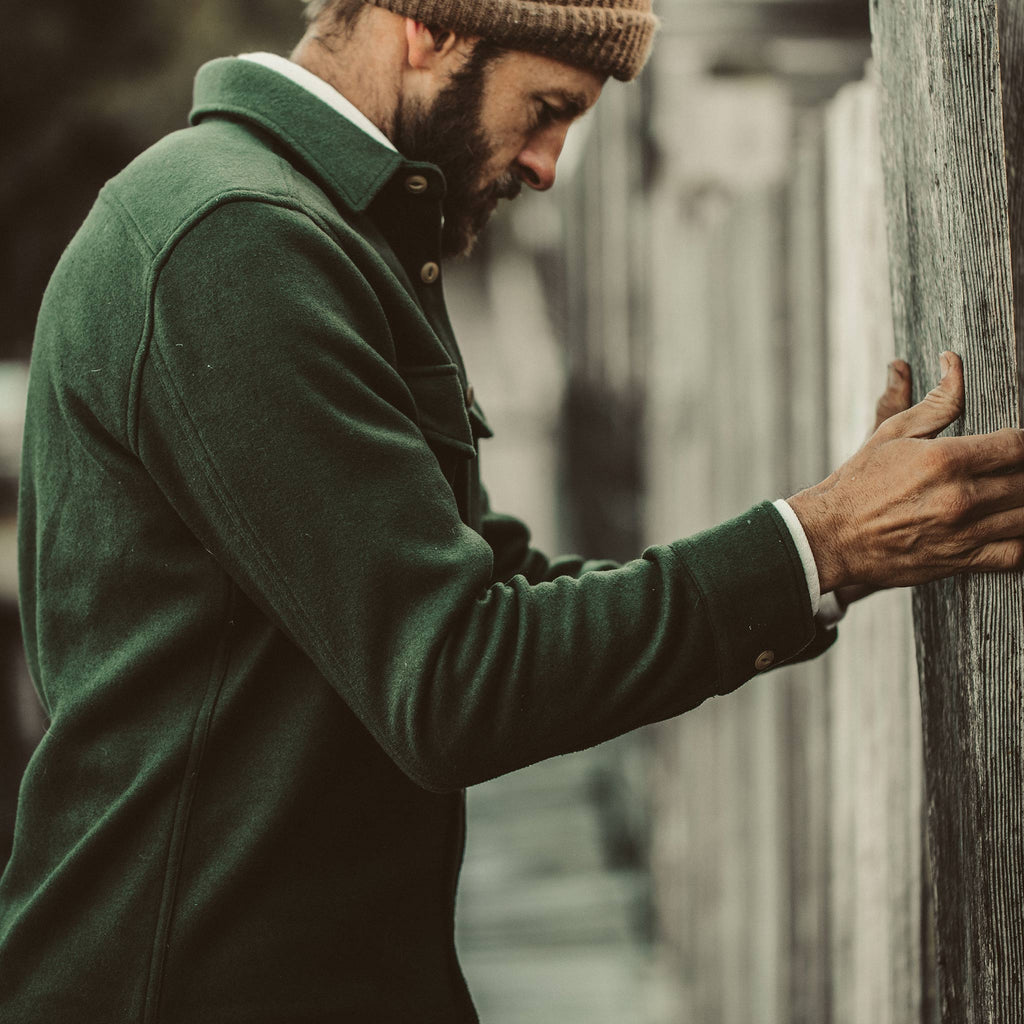 Olive Shirt Jacket L454
