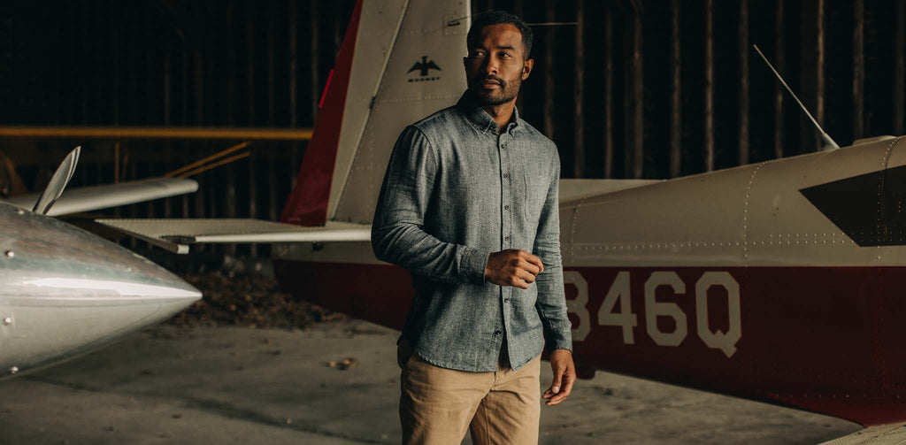 The Jack in Navy Herringbone
