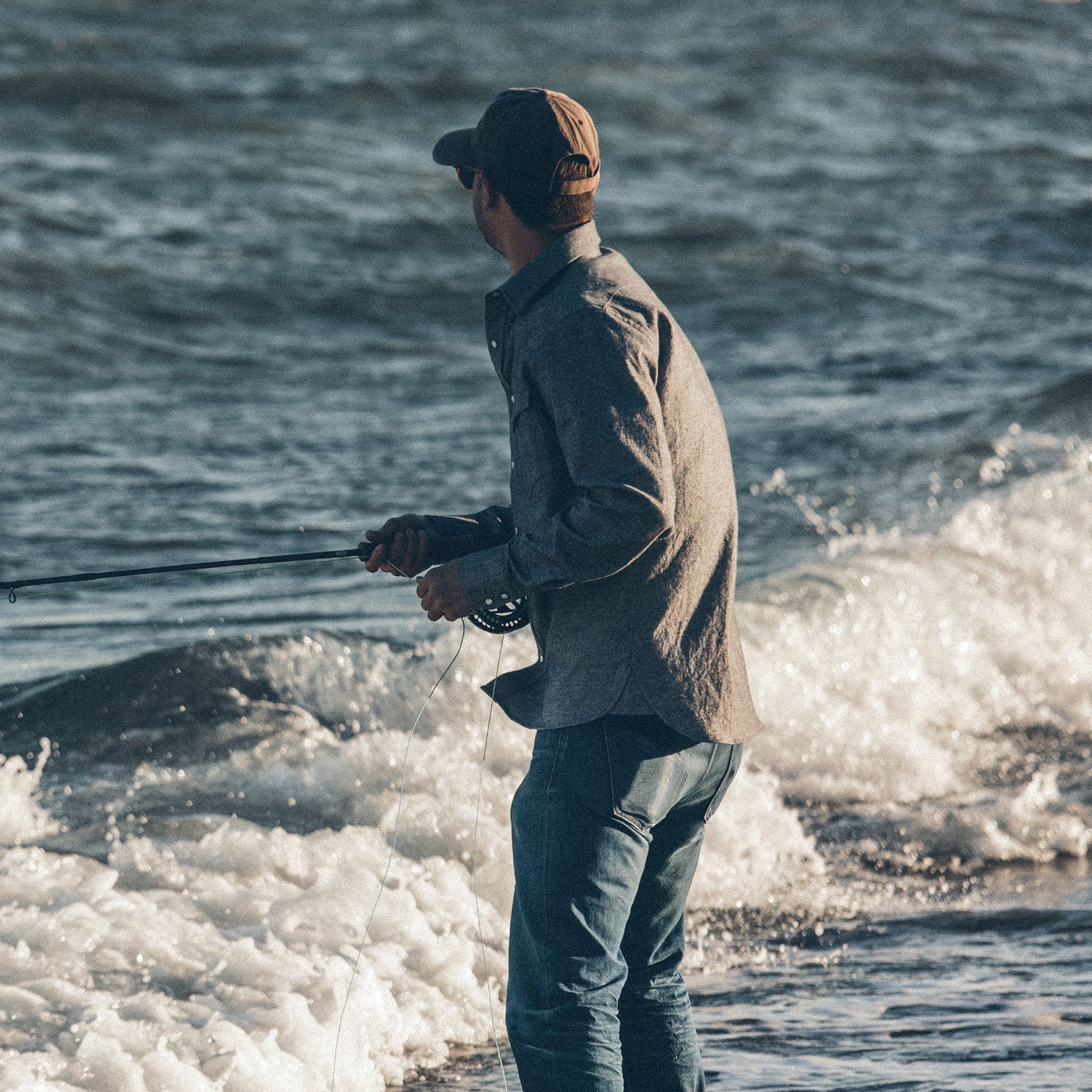 The Western Shirt in Upcycled Chambray