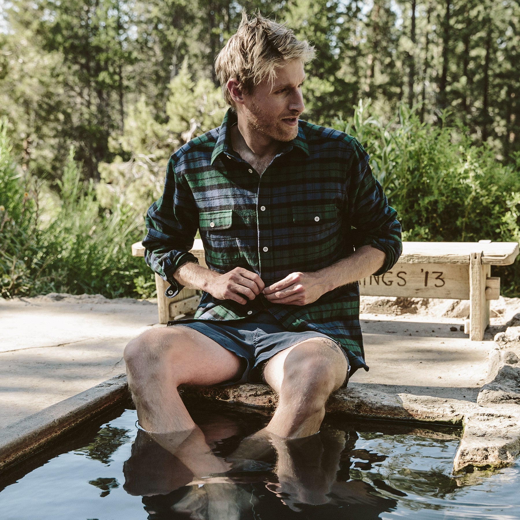 The Yosemite Shirt in Blackwatch Plaid