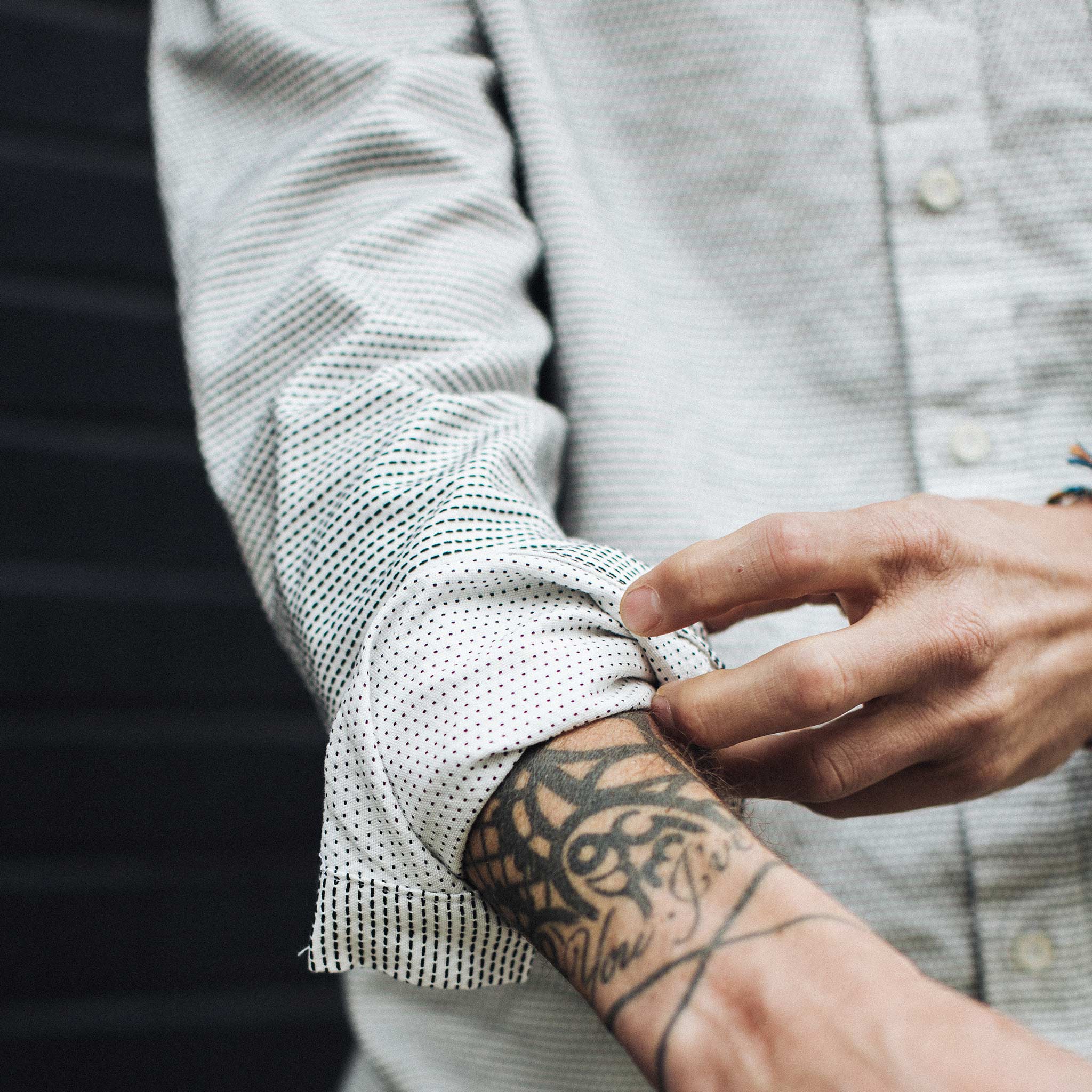 The Jack in White Reverse Jacquard