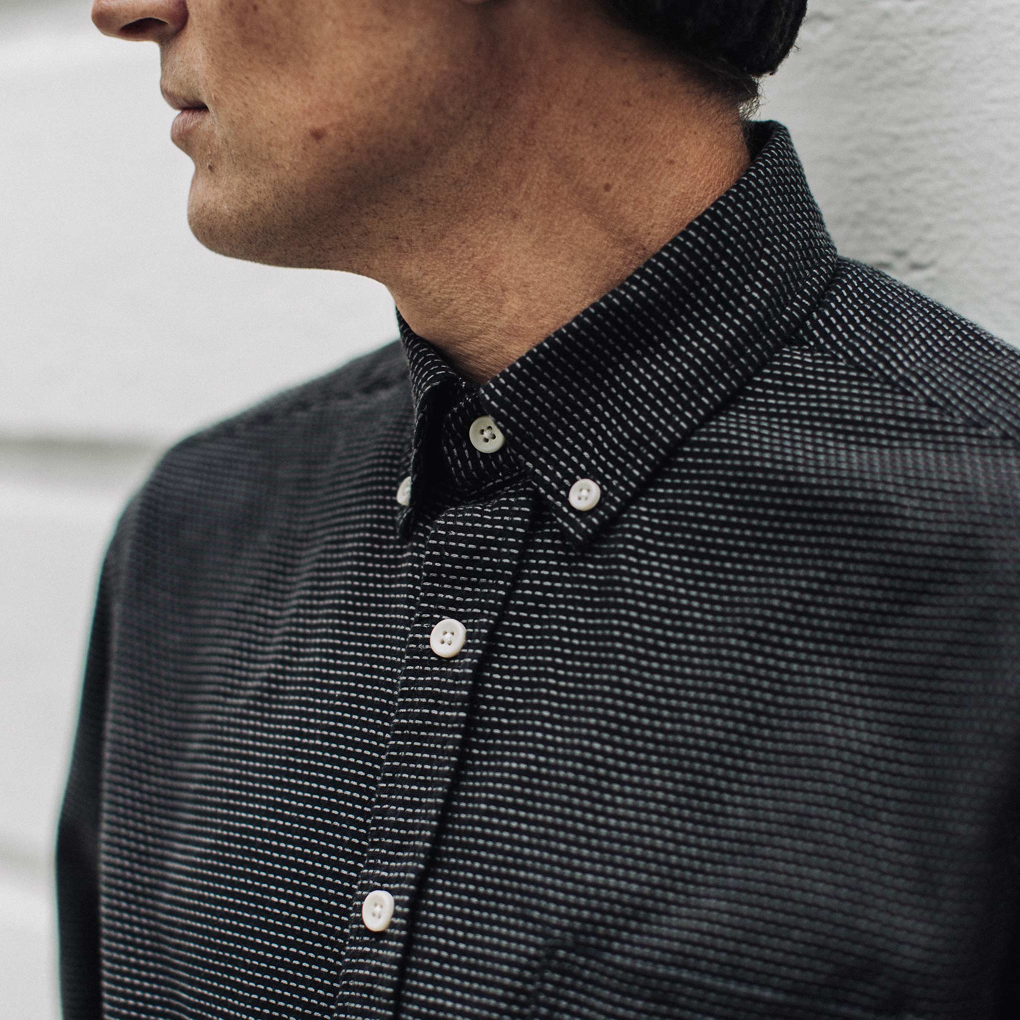 Black Reverse Jacquard Jacket G989