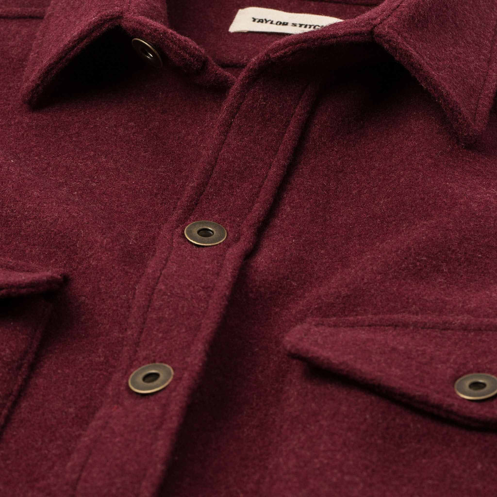 The Explorer Shirt in Burgundy