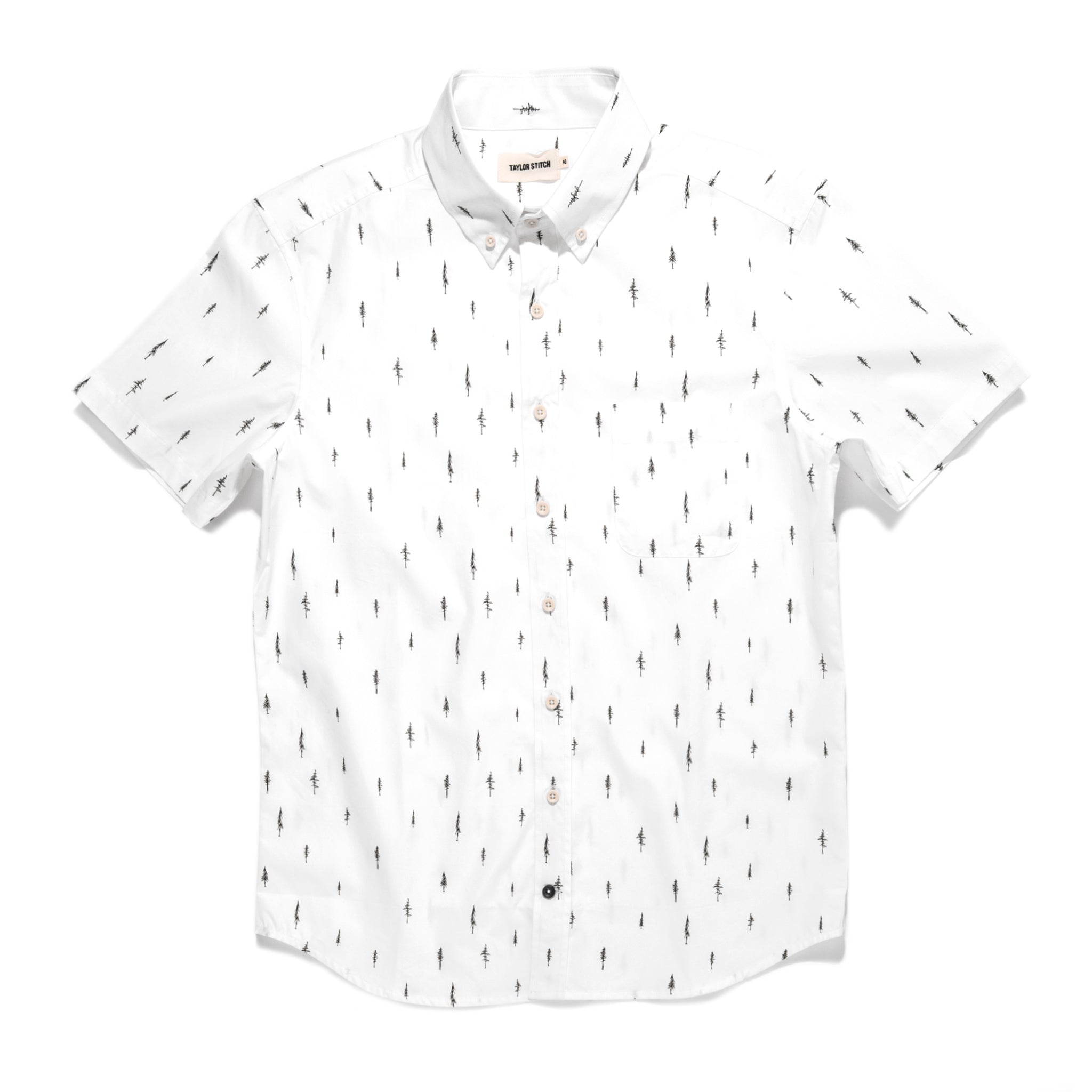 The Short Sleeve Jack in Tree Top Poplin