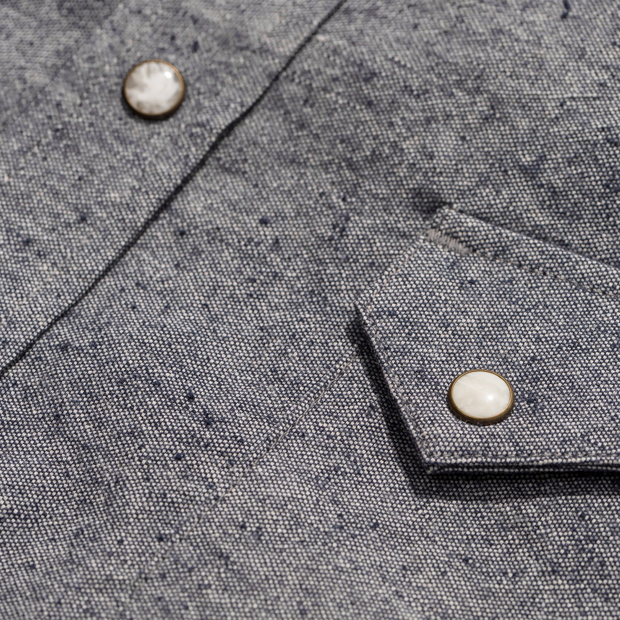 The Western Shirt in Upcycled Chambray