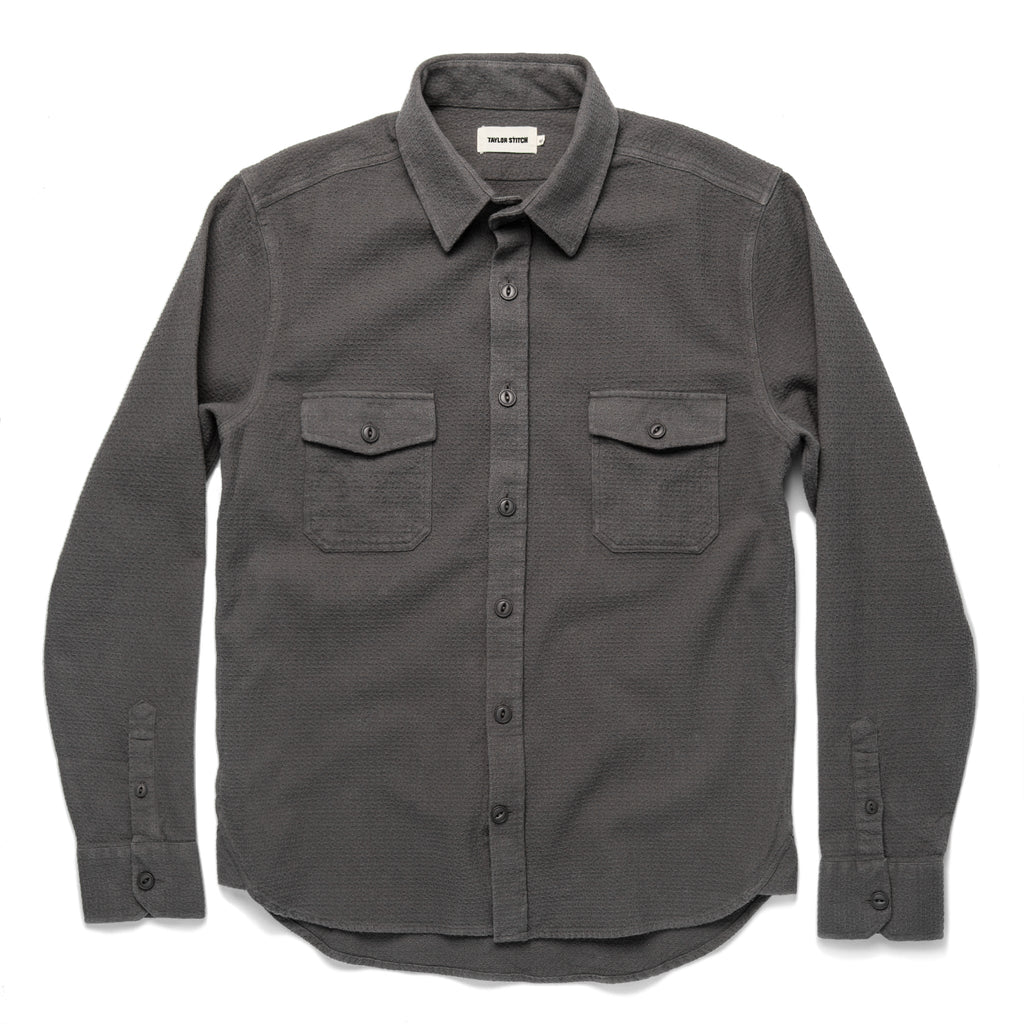Charcoal Jacquard Utility Shirt E81285