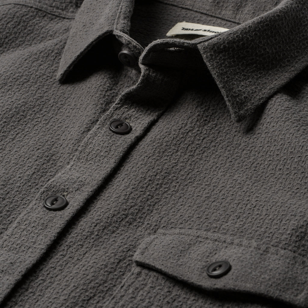 Charcoal Jacquard Utility Shirt E81285