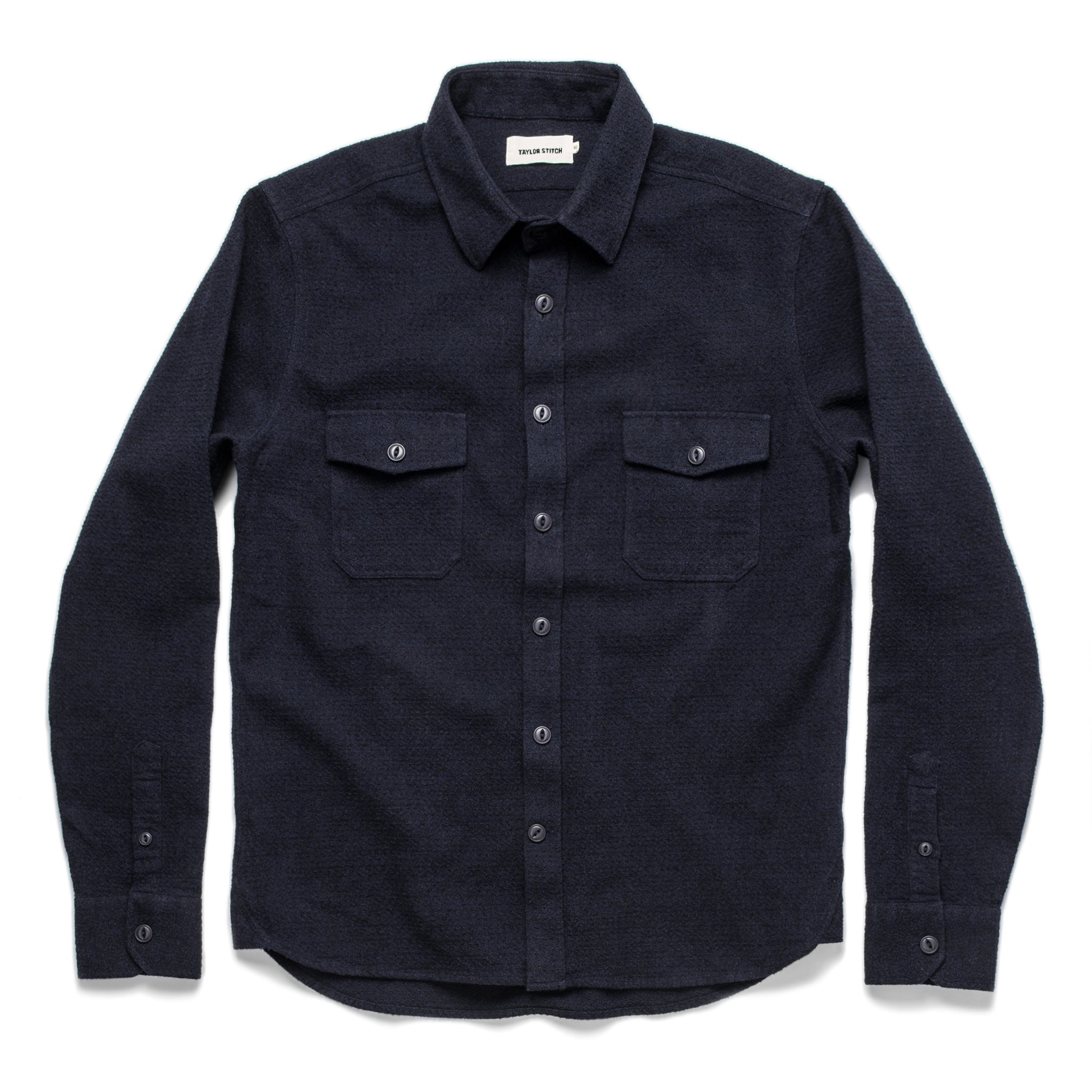 Utility Shirt in Navy Jacquard S164246