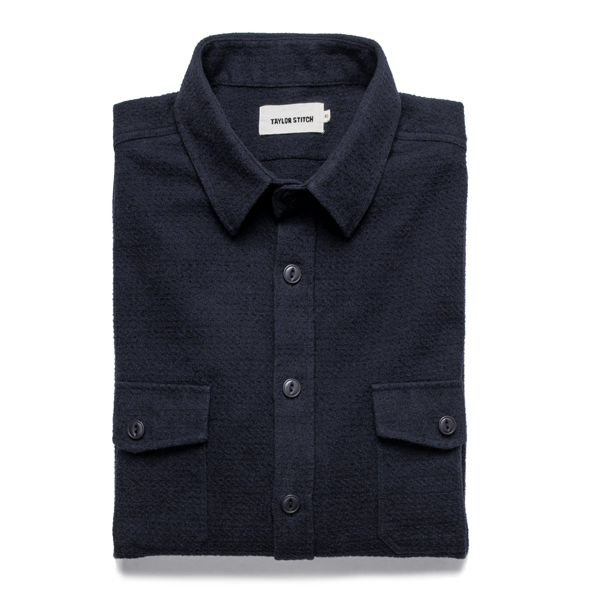 Utility Shirt in Navy Jacquard S164246
