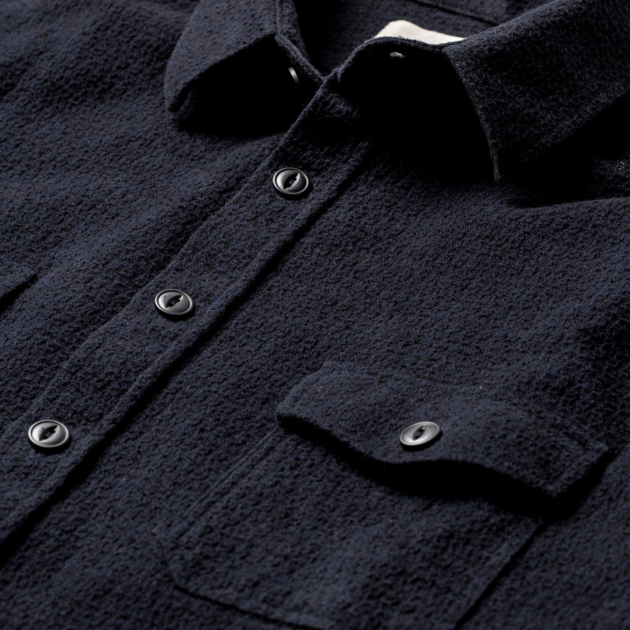 Utility Shirt in Navy Jacquard S164246