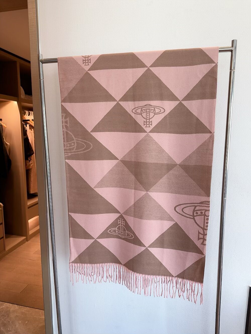 Vivienne Westwood Geometric Orb Fringe Scarf