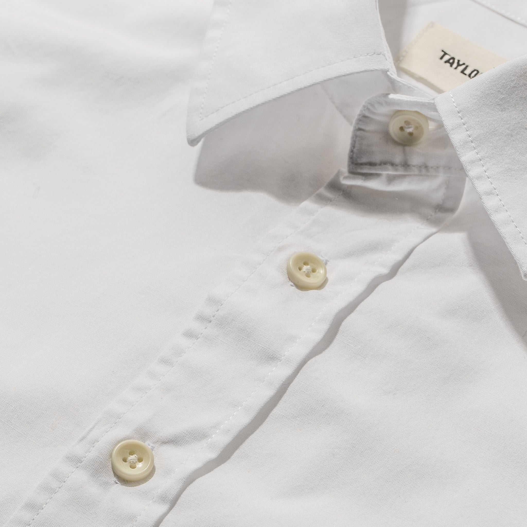 White Poplin Short Sleeve Shirt Z168720