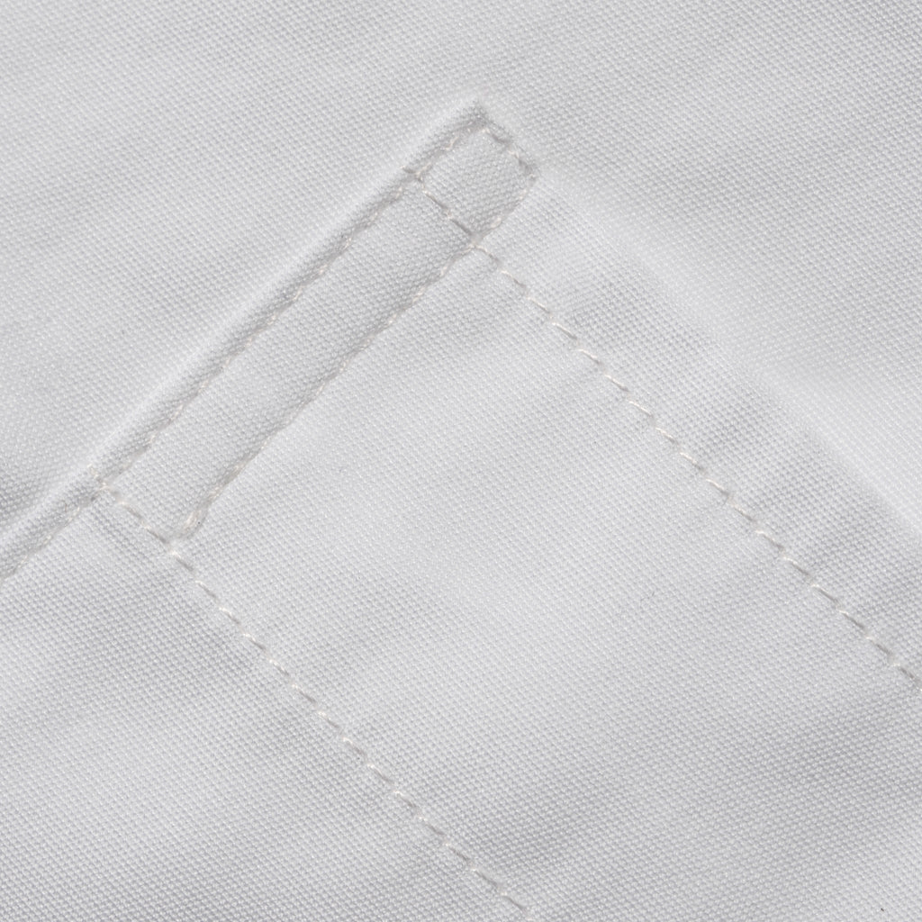 White Poplin Short Sleeve Shirt Z168720