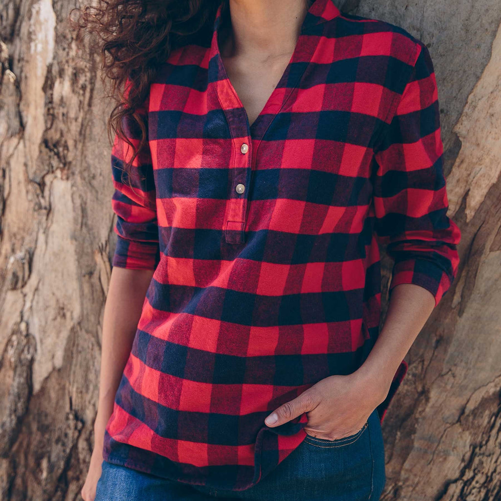 Red Buffalo Plaid Popover L708
