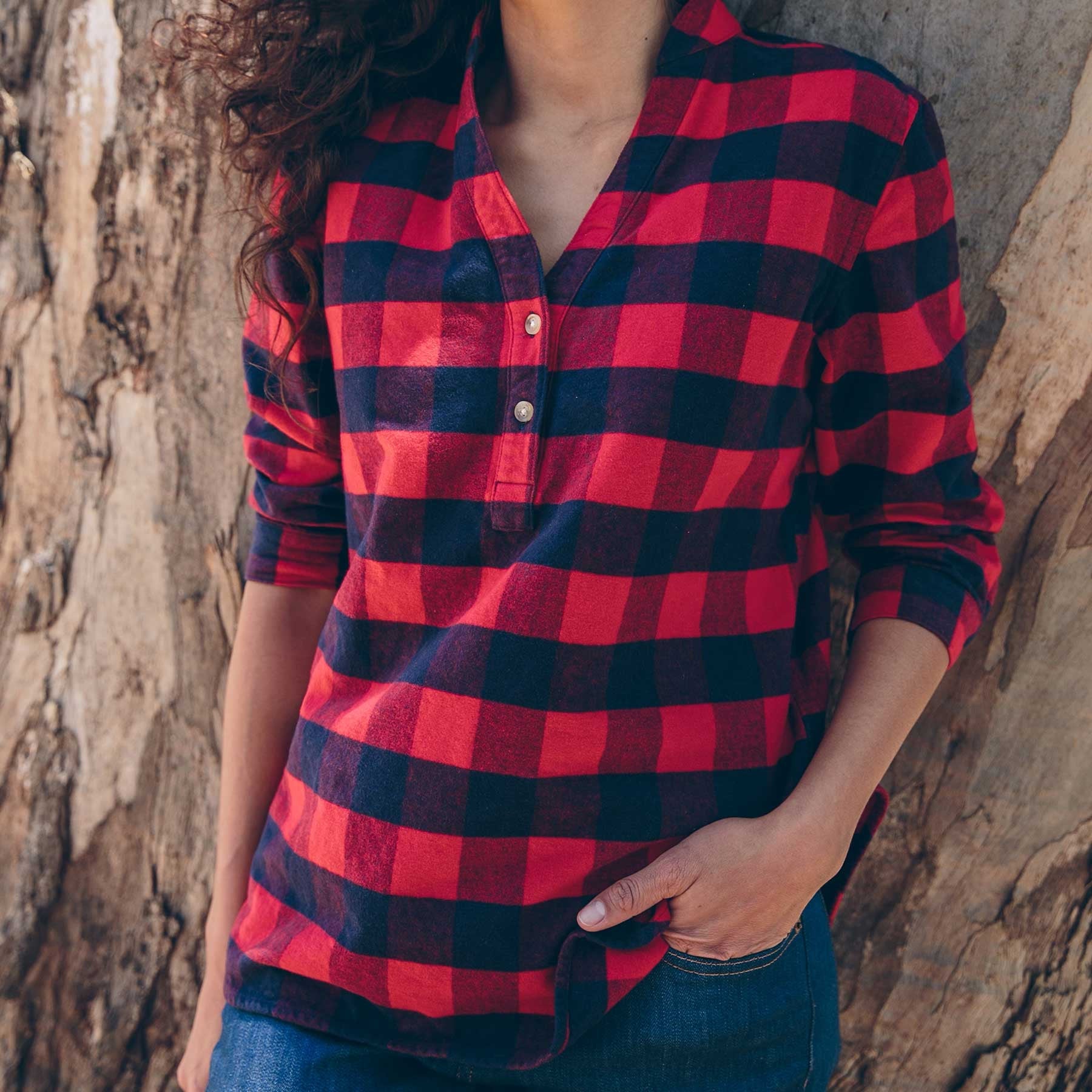 Red Buffalo Plaid Popover L708