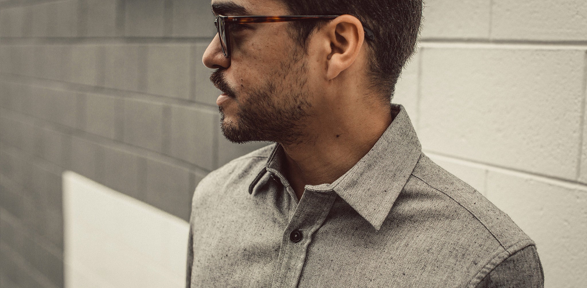 The California in Charcoal Herringbone