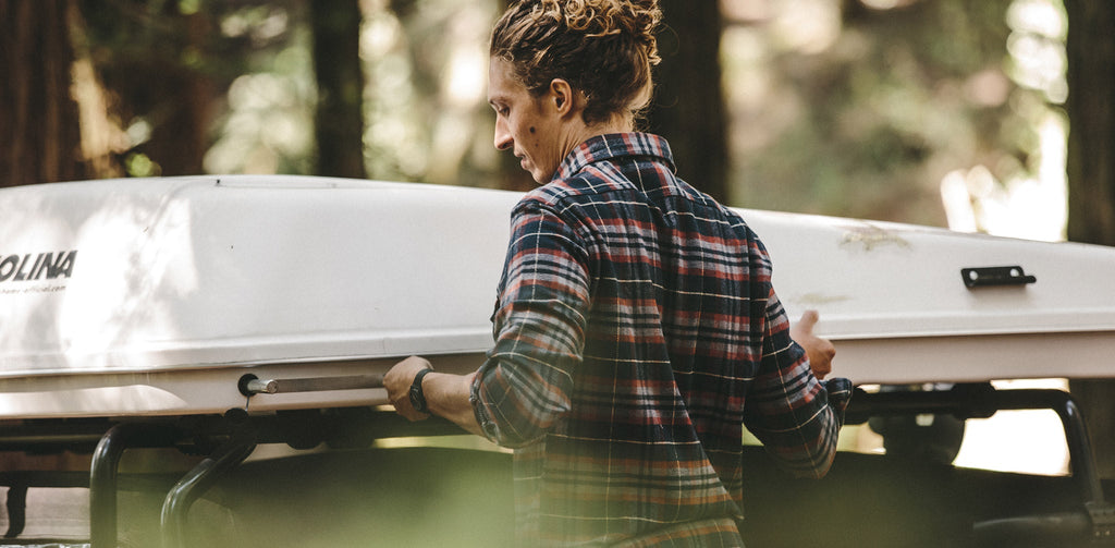 The Crater Shirt in Burgundy Plaid