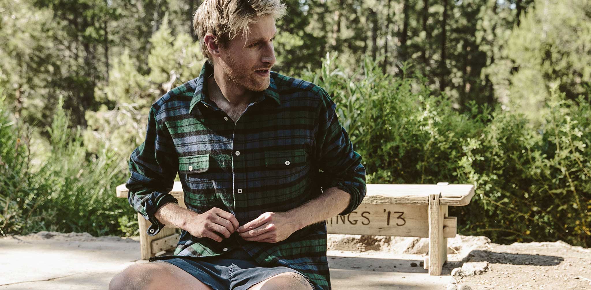 The Yosemite Shirt in Blackwatch Plaid