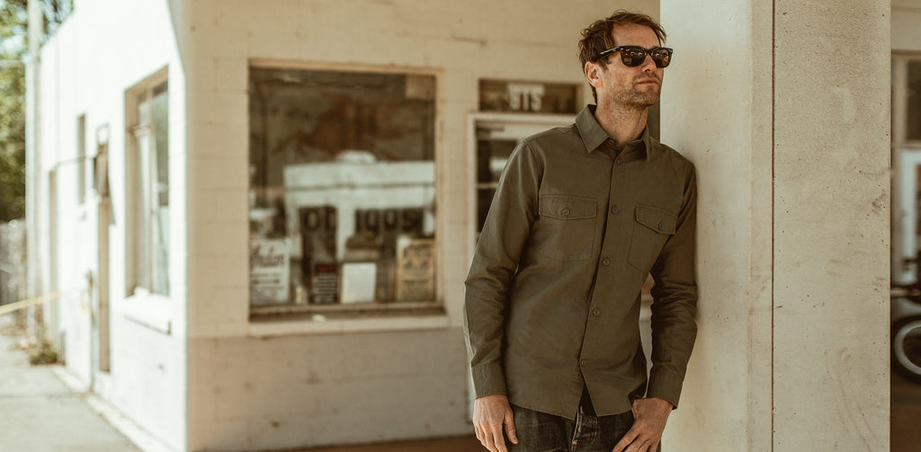 The Point Shirt in Army Hemp