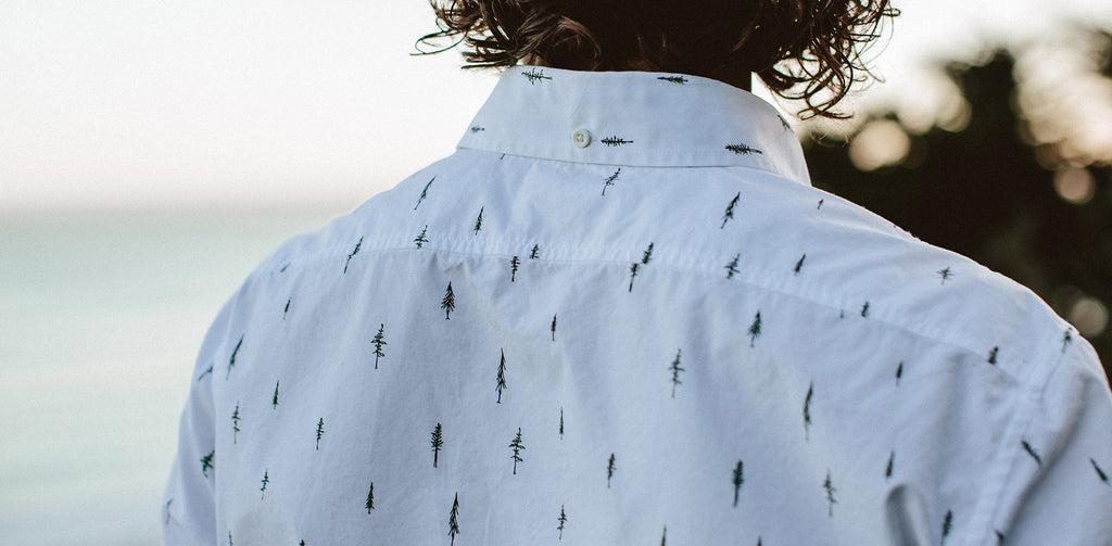 The Short Sleeve Jack in Tree Top Poplin